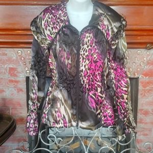 Samuel dong animal print light puffer jacket